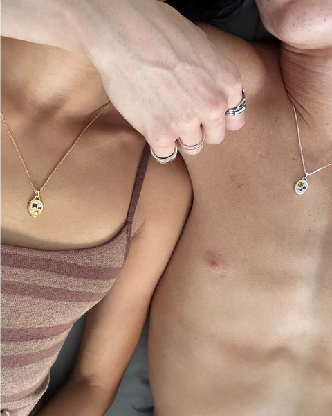 Three Stone Pendant | GOLD