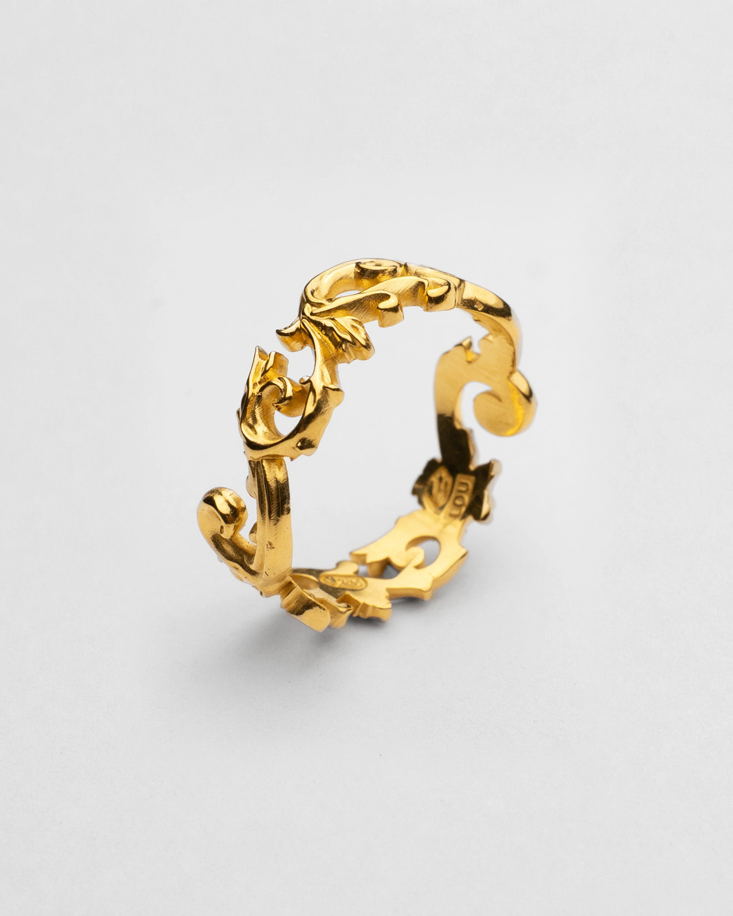 Acanthus Scroll Band | GOLD | Lou Jewellery