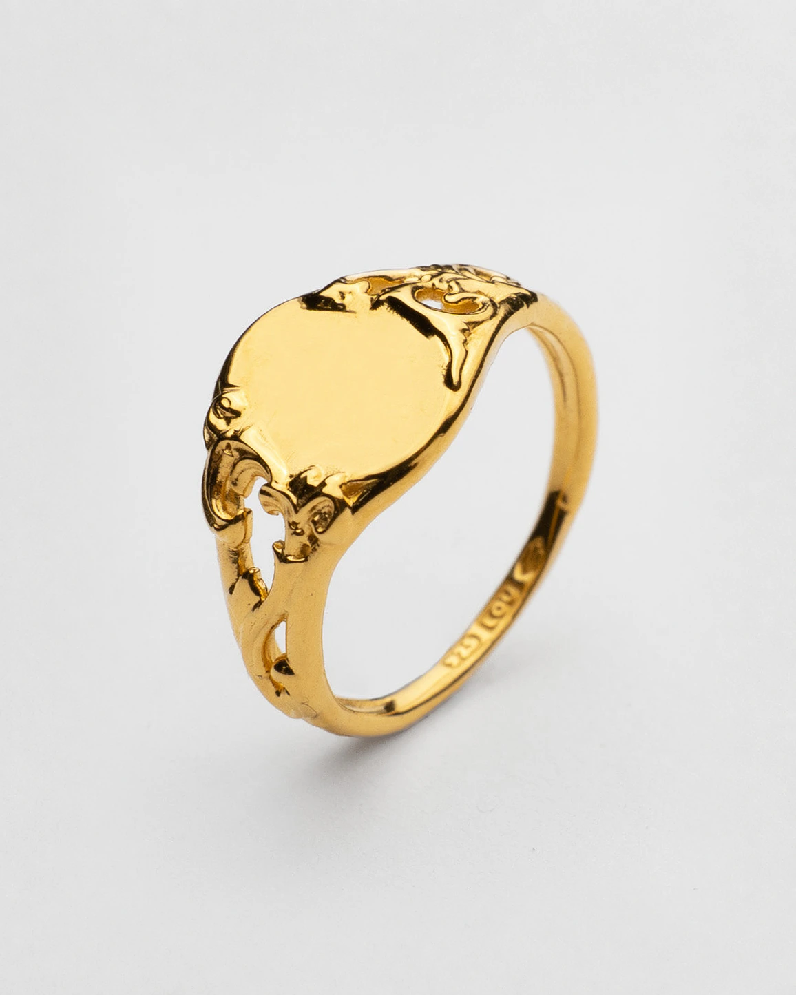 Floral Signet | GOLD — Lou Jewellery